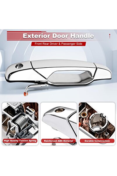 Generic FAERSI 4pcs Exterior Chrome Door Handle Set for Chevy/GMC/Cadillac 2007-2014