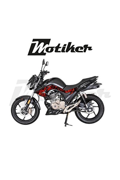 Motiker Mondial Drift L Orta Şase ve Ön Grenaj Kırmızı Duman Sticker Etiket K...