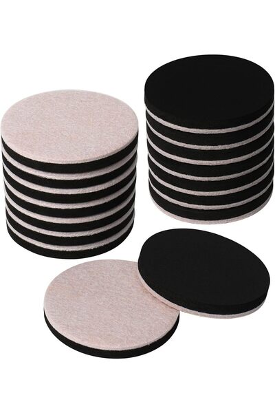 NALACAL 16 PCS 3.5" Felt Furniture Sliders for Hardwood & Vinyl Floors - Reus...