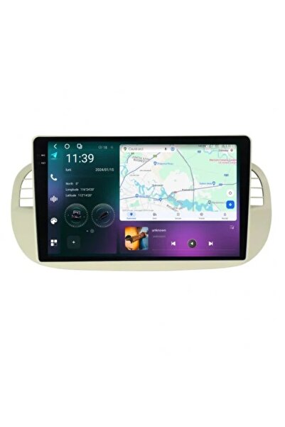 NAVI-ABC Dedicated Navigation for Fiat 500 (2007-2015) 2K QLED, 12GB/256GB, 4G