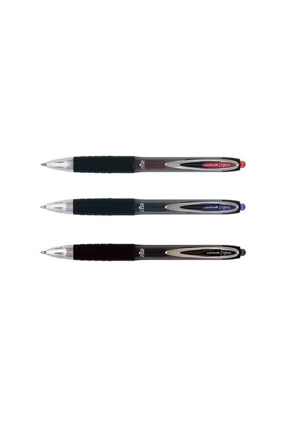 UNİ-BALL Roller Pen Signo 207 Bold Gel Ballpoint Pen Mechanical 1.0 mm (Red, Black, Blue) Set of 3