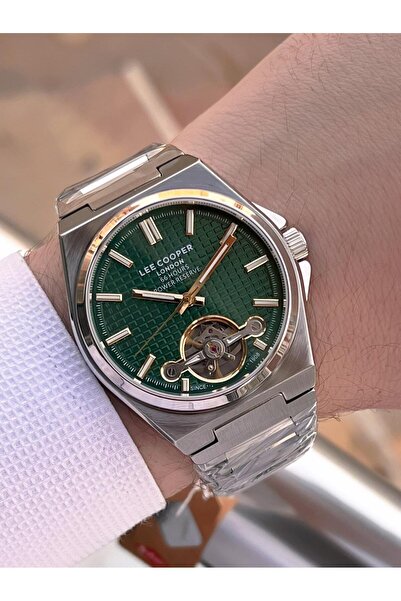 Lee Cooper Automatic Movement Prx Case Italian Bracelet Gift 5 Atm Men's Wristwatch Ot.L08229.370