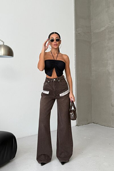 Joana Blugi supradimensionați maro pentru femei - Xiomara