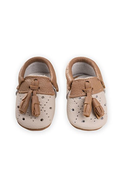 Cigit Leather Baby Shoes Size 17-21 Grey-Brown