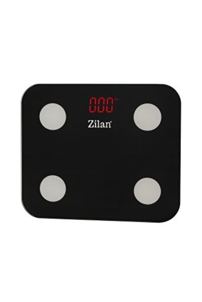 Zilan ZLN 9007 Body Scale, Tempered Glass, up to 180 kg, OkOk App, Black