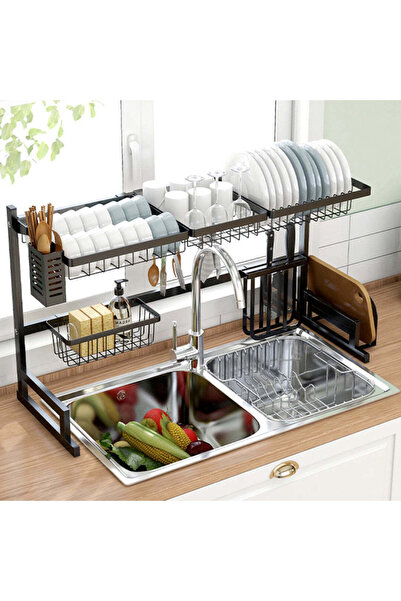 BLUMA Suport Chiuvetă Oțel Inoxidabil – Organizator Uscare Vase și Tacâmuri