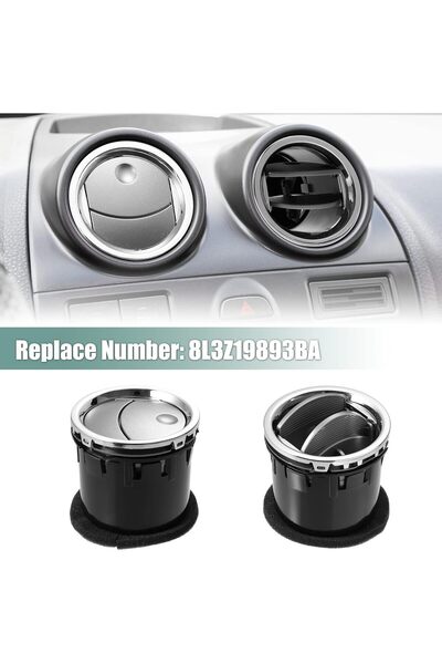 X AUTOHAUX 2 Pcs Dashboard AC Heater Air Vent 8L3Z19893BA for Ford F-150 2004-2008