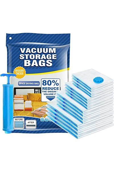 Arabest 16 Vacuum Storage Bags,Hand Pump,Space Saving Bags(4 Extra Large/4 La...