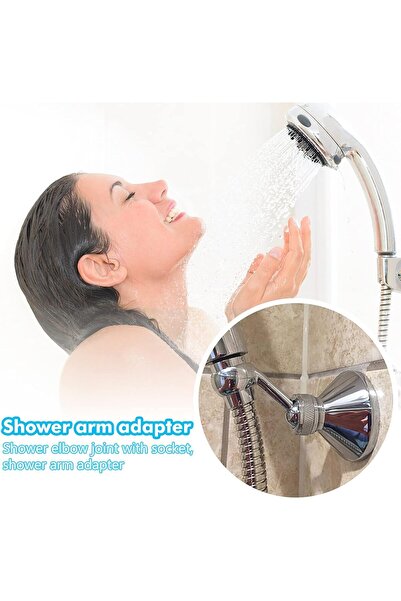 MAKINGTEC Adjustable Shower Head Holder Wall Bracket Zinc Alloy