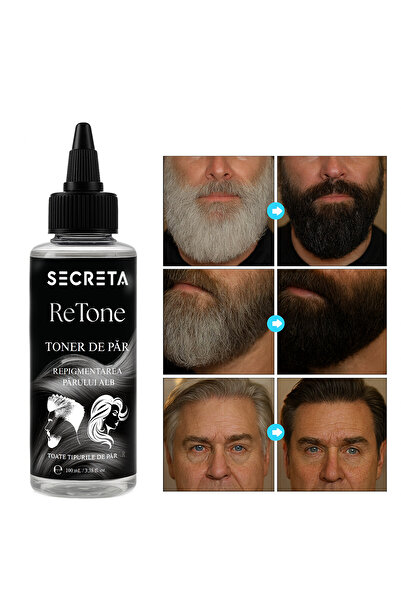 SECRETA ReTone Hair Toner 100ml – dye-free solution for reducing gray hair, repigmentation