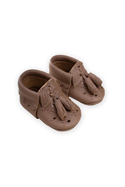 Cigit Leather baby shoes size 17-21 brown