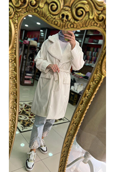 MASCARA Kürk detaylı rugan kap