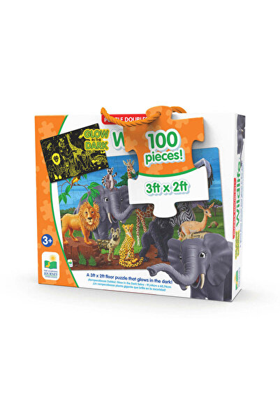 The Learning Journey Glow-in-the-Dark Puzzle - Wild Animals