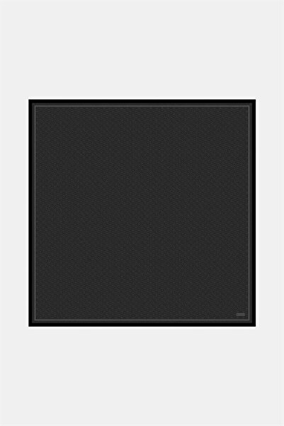 Vakko Twill İpek Eşarp - Yeni Monogram - Füme