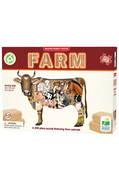 The Learning Journey Farm animal puzzle, 200 pieces