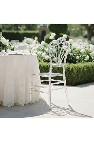 M D M W N High-end transparent chair made of reinforced plastic