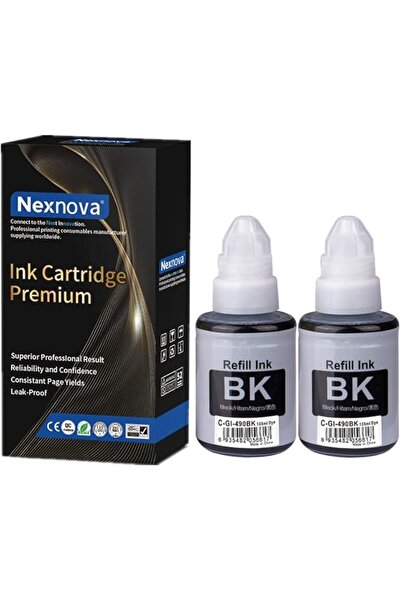 nexnova GI-490 2-Pack Black Ink for Canon PIXMA Printers
