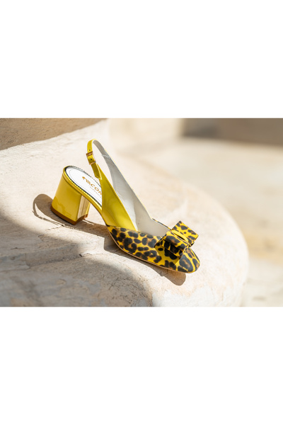 CONDUR by alexandru Women's Sandals Made of Natural Leather Joy Yellow - 36