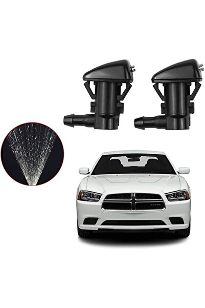 Generic فوهة رشّ قابلة للتعديل لغسالة الزجاج الأمامي - تناسب دودج تشالنجر/تشا...