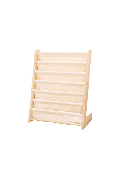 EHOME رف تخزين كتب متعدد الطبقات من الأرض إلى السقف قابل للإزالة والغسل من القماش، مناسب لمرحلة رياض الأطفال