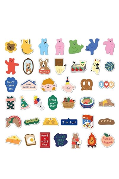 Tovbmup Set de 40 de autocolante decorative, impermeabile, pentru laptopuri ș...