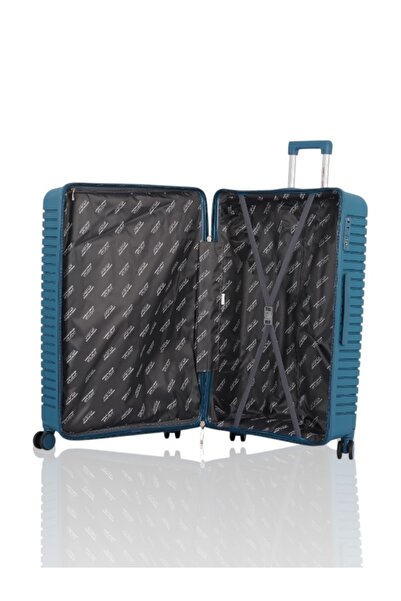 AVIATOR 3-piece shatterproof polypropylene travel bag set with double wheels - 1-year warranty covering breakage