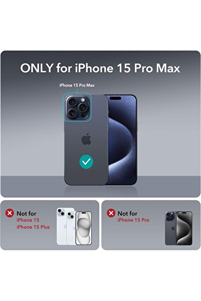 ESR iPhone 15 Pro Max Case - MagSafe Compatible, Military-Grade, Stash Stand, Clear