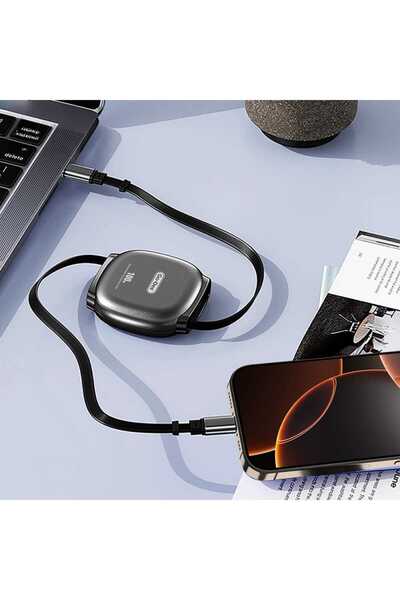 Go-Des GD-UC682 100W Type-C to Type-C Retractable Charging and Data Cable