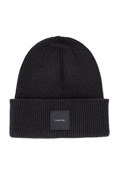 Calvin Klein Caciula COTTON/WOOL FINE RIB BEANIE Unisex