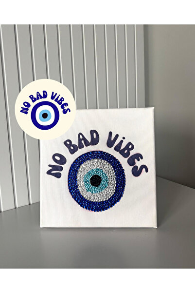 YADA No Bad Vibes - Rhinestone Kit, Diamond painting, Kristal Taş Yapıştırma 20x20 Kanvas