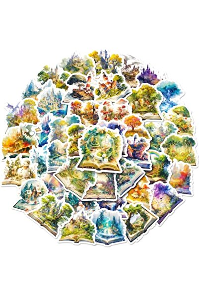 Feicaeesa Set de 50 de stickere decorative, Feicaeesa, design cărți fantastic...