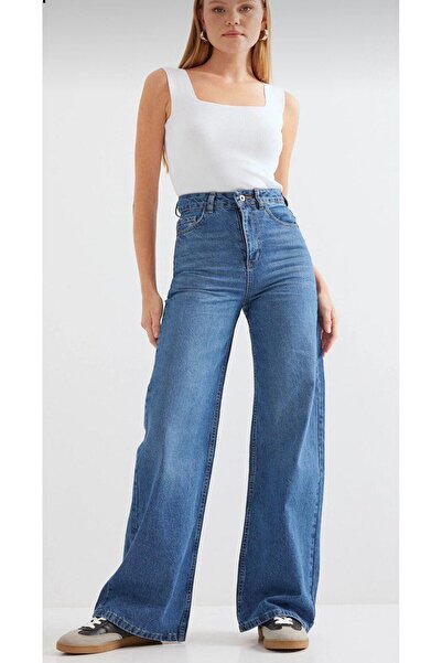 jsshop collection منتج جديد // مرن // خصر مرتفع // سروال // بنطلون جينز نسائي...