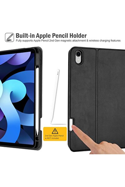 PROCASE Keyboard Case for iPad Air 11-inch (M3/M2) 2025/2024 & iPad Air 5/4 10.9" - Black