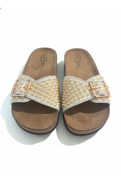 Aldina Nucci Pienn stone women's slippers