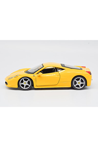 BBURAGO Ferrari 458 Italia Yellow 1/24 Die-cast Model by