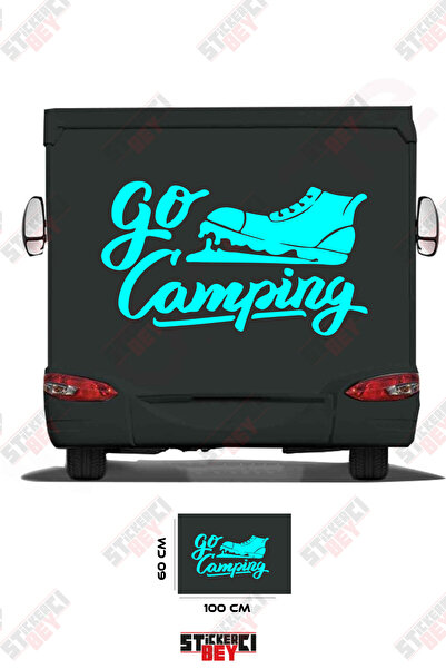 STİCKERCI BEY ملصق كارافان مكتوب عليه 'الذهاب للتخييم'