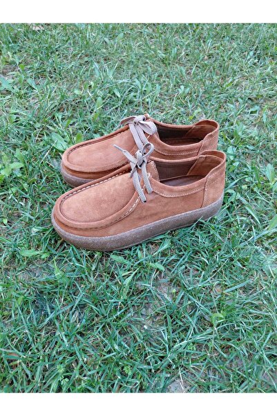 Henne Classic Shoes Orthopedic Genuine Leather Suede Tan