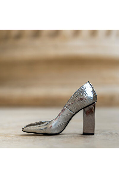 CONDUR by alexandru Women's Shoes with Thick Heels Alima Print Argento - 35