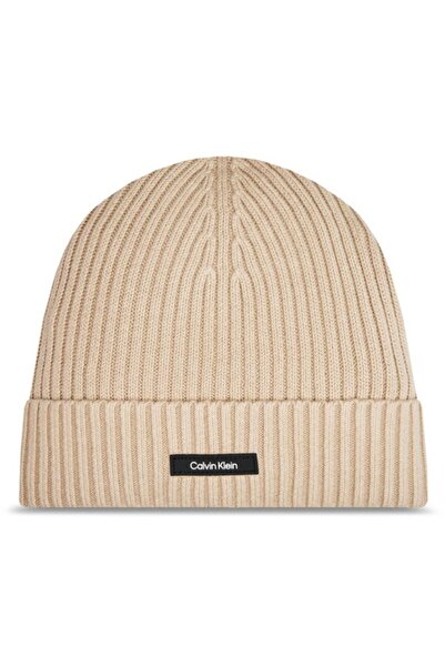 Calvin Klein Caciula CLASSIC COTTON RIB BEANIE Unisex