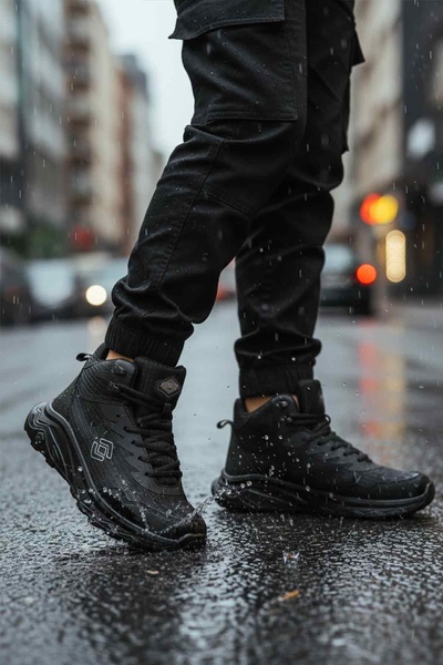 Scooter Μαύρες αδιάβροχες μπότες εξωτερικού χώρου Unisex G2018 G