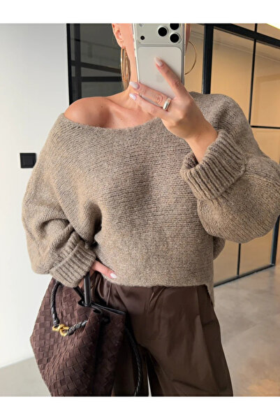 My Blog Mink Boat Neck - 4338