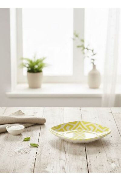 Tulu Porcelain 19 cm Mrt Kayik Plate Dbsari Kilim D