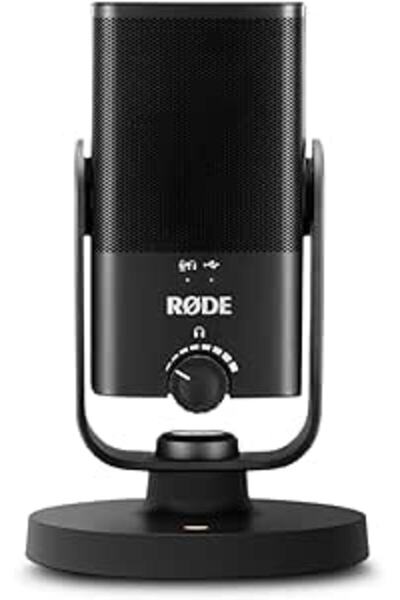 RØDE ميكروفون مكثف USB صغير الحجم NT-USB بجودة الاستوديو للبث الصوتي والبث ال...