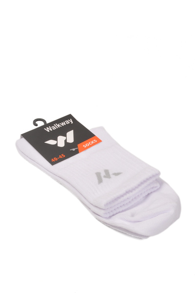 WALKWAY Білі бавовняні чоловічі довгі шкарпетки TNS-2181