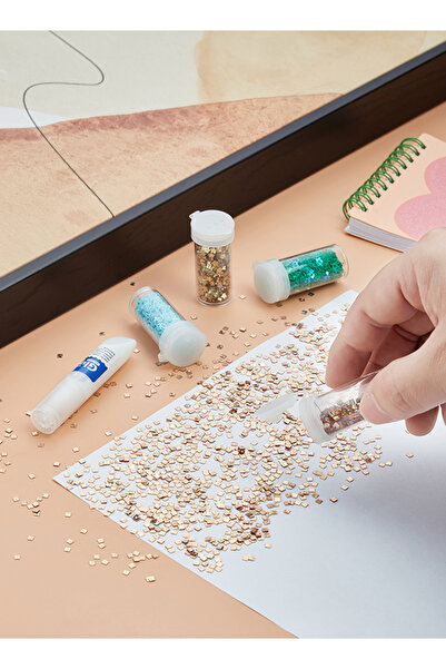 Lawazim Snail Glitter Glue 4pcs - Rainbow Craft Glue Stick Set