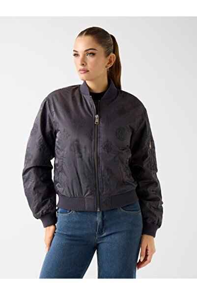 Guess Γυναικείο Μπουφάν Bomber W5YL08WHDK2 Γκρι