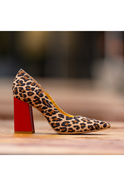 CONDUR by alexandru Pantofi Dama Cu Toc Gros Victoria Red Sauvage - 35