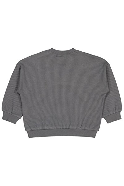 Civil Baby Bow Embroidered 6-18 Months Sweatshirt - Gray 6-9 Months