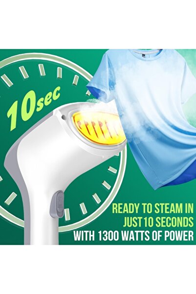 OEM Steam iron, horizontal/vertical, 25 g/min, 1300 W, portable, 260 ml tank, white