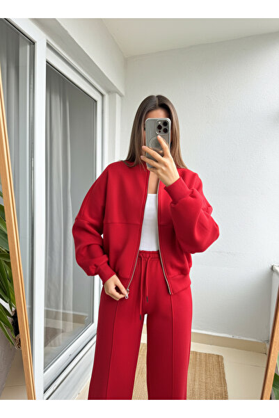 YAKAMEL طقم بدلة رياضية نسائية فاخرة بثلاث خيوط